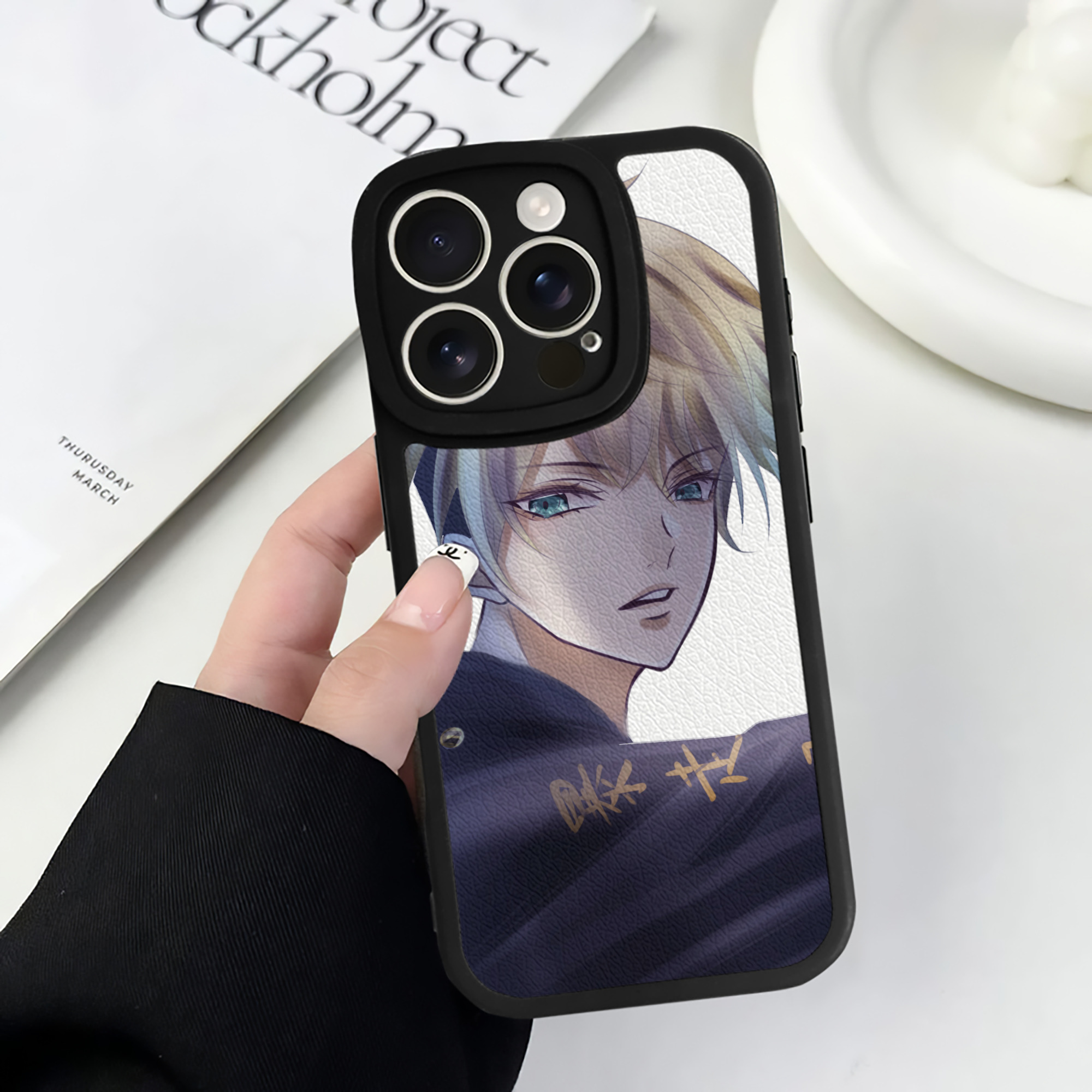 （画像用） 東京リベンジャーズ Tokyo Revengers 【iPhone 16シリーズ対応】シリコンスマホケース（レザー調） 材質：シリコン
